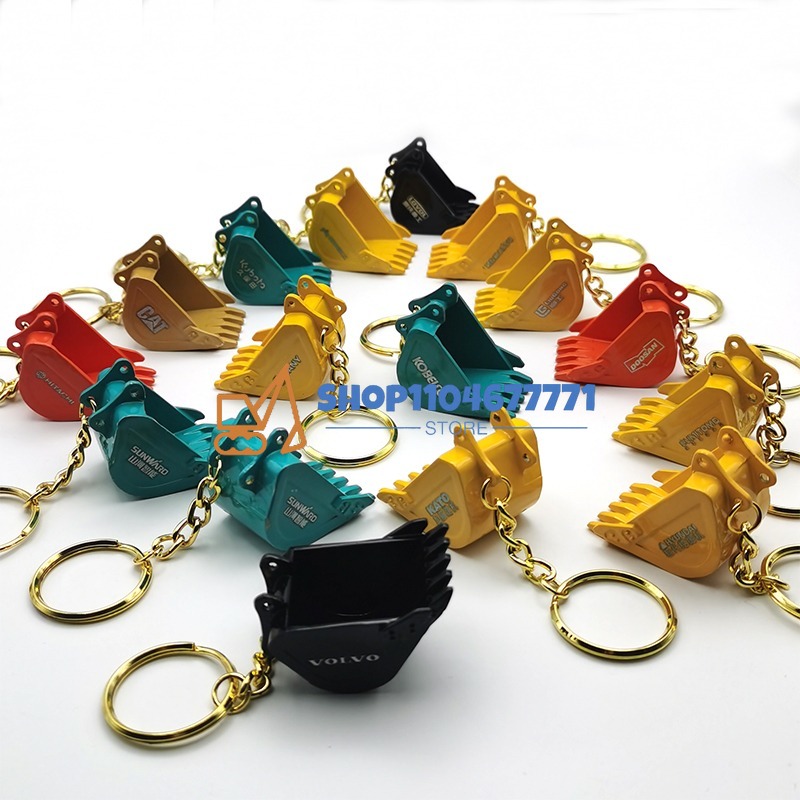 Heavy Equipment With Bucket - Брелок с ведром для ключей Kobelco