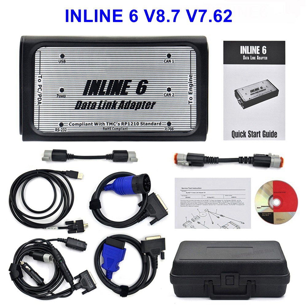 Heavy Equipment Diagnostic Tool - Диагностический сканер INLINE 6 V8.7 V7.62
