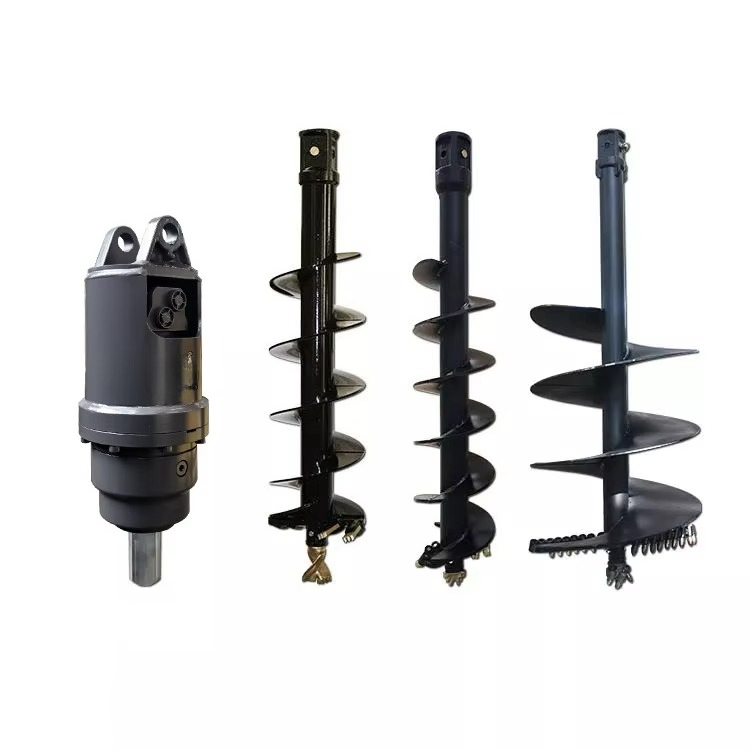Мини-экскаватор, земляной бур, – обзор и цена Auger Drill Attachment