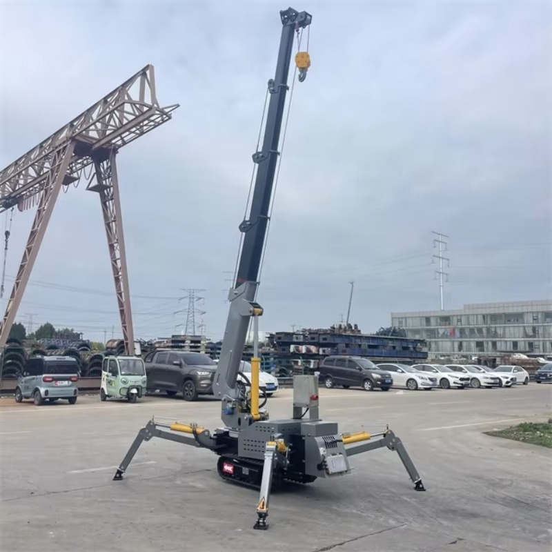 Компактный мини-кран-паук с ги – обзор и цена Heavy Equipment Crane