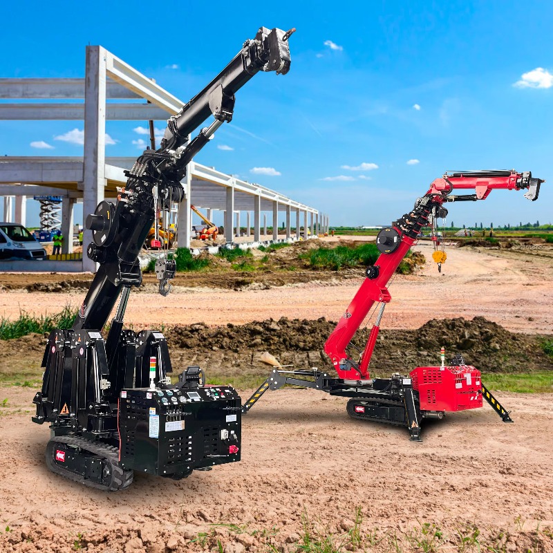 Компактный мини-кран-паук с ги – обзор и цена Heavy Equipment Crane