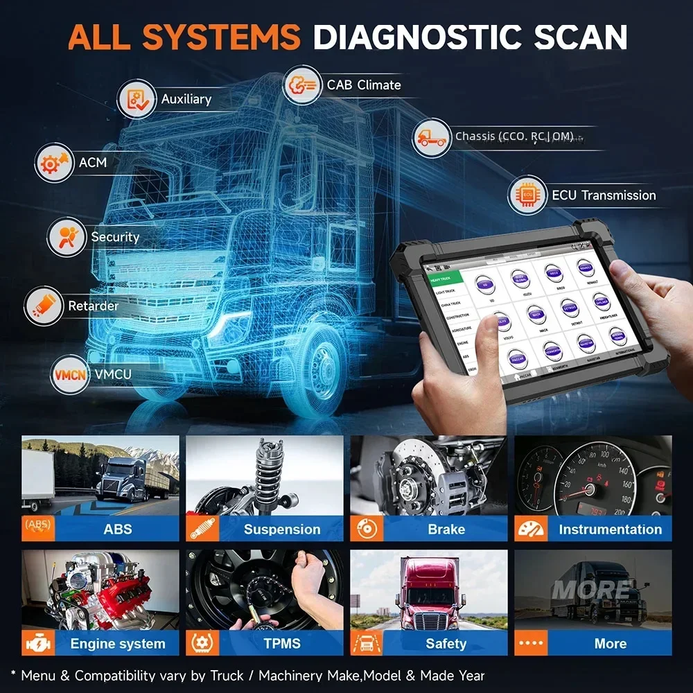 ANCEL X7 HD Диагностический ин – обзор и цена Heavy Equipment Diagnostic Tool